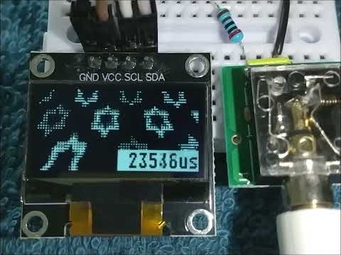 I2C接続 SSD1306 OLEDでグラフィック表示テスト（ESP32、Arduino IDE）