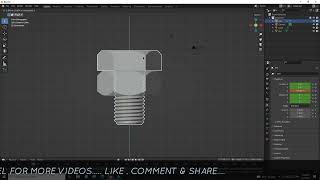 Bolt and Nut Animation Making Tutorial in Blender 3.0 |Bolt and Nut Animation screenshot 3