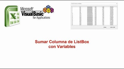 Sumar Columna ListBox