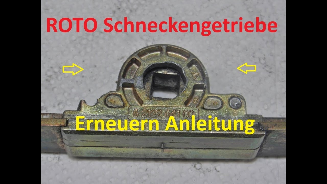 Roto Centro 100 Schneckengetriebe erneuern anleitung Video 2034 Schlosserei Oldorf