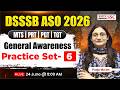 DSSSB ASO 2026 | General Awareness Practice Set | Important Questions by Pooja Ma’am