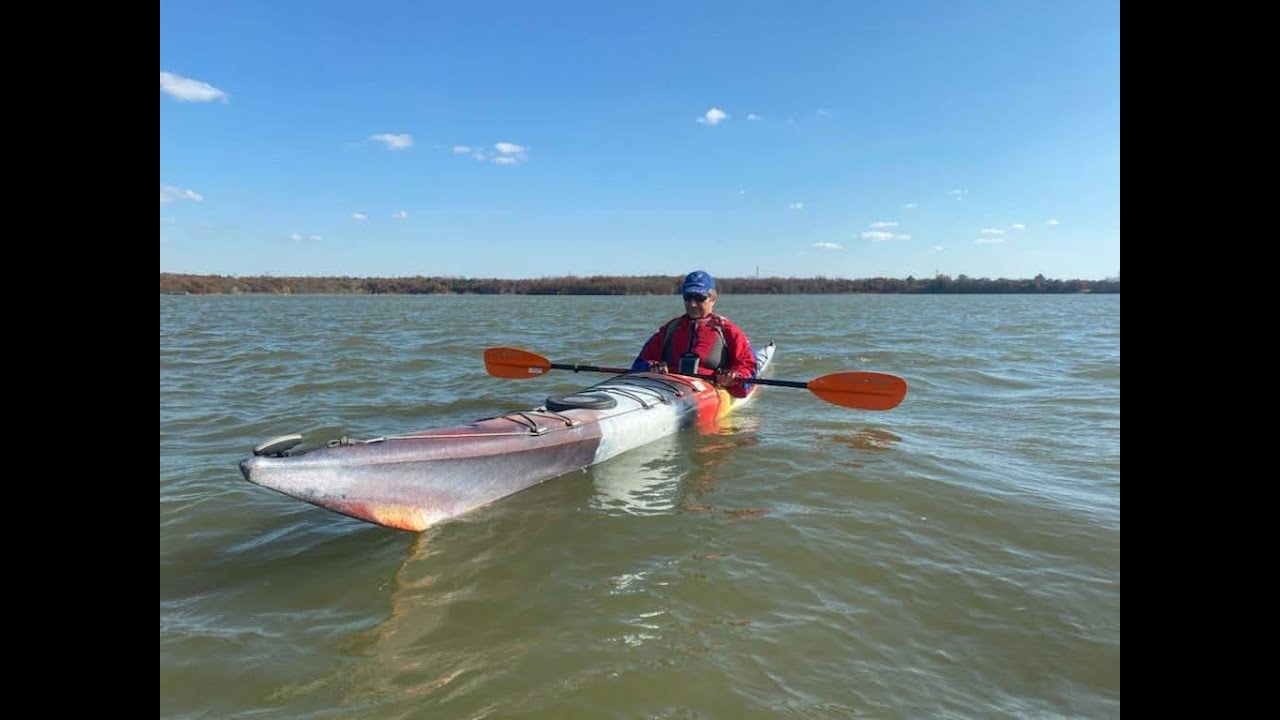Windy day kayaking on Draper Lake in OKC. Tempest 170. YouTube