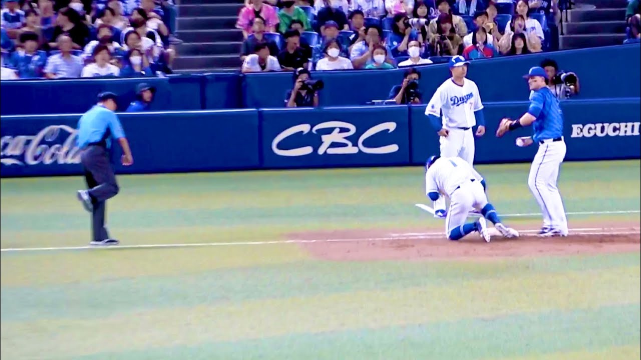 アウトー！ 東克樹のナイス牽制！ 横浜DeNAベイスターズ 2024/8