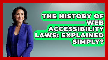The History Of Web Accessibility Laws: Explained Simply? - Simple HTML Studio