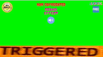 TRIGGERED🔥🔥🔥Video Effect Green Screen With Sound ( NON COPYRIGHTED )100% Free to Download & Use 🔥🔊👍🏻