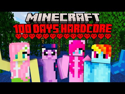 My Little Pony Plays 100 Days Hardcore Minecraft