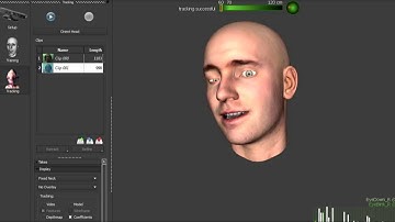 Realtime kinect facial mocap test :D (faceshift)