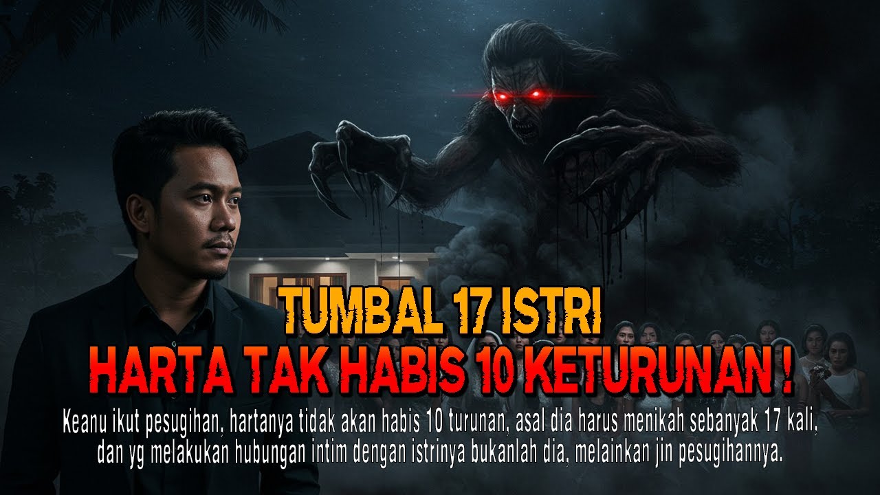 Kisah ngeri - TUMBAL 17 ISTRI HARTA TAK HABIS 10 KETURUNAN !