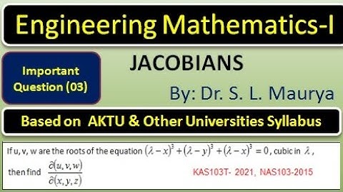 If u,v,w are the roots of the equation (λ-x)^3+(λ-y)^3+(λ-z)^3=0, cubic in λ, find ∂(u,v,w)/∂(x,y,z)