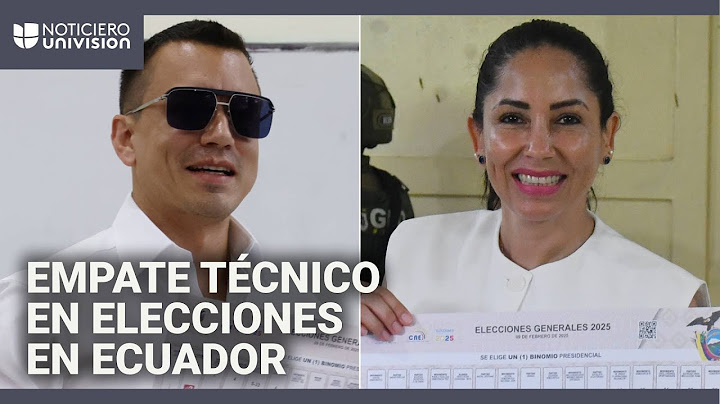 Elecciones en Ecuador: Daniel Noboa y Luisa González definirán la presidencia en segunda vuelta
