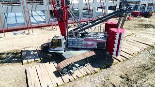 Liebherr LR 1300 setting steel