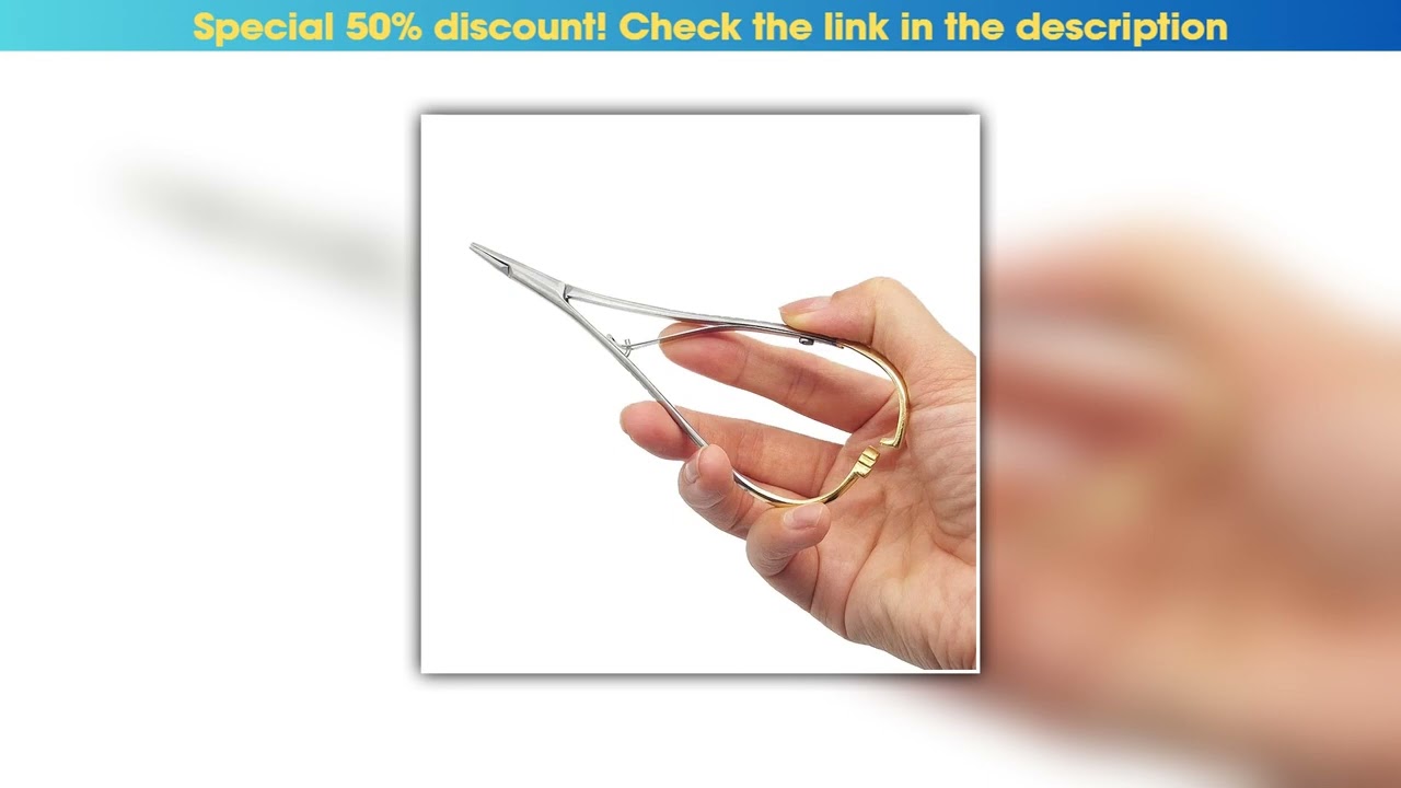 Today Only 5pcs Vet Needle Holder Pliers Forceps Tweezer Stainless Steel Surgical Instrument Equipm