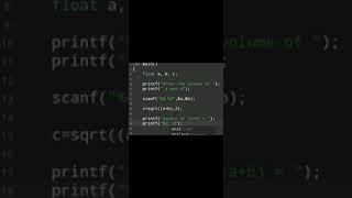 #8| C Tutorial for beginners | Programming | C Language Exercise9  #shorts #coding
