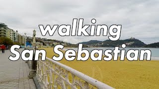 Download Lagu Walking in San Sebastian, Spain in winter MP3