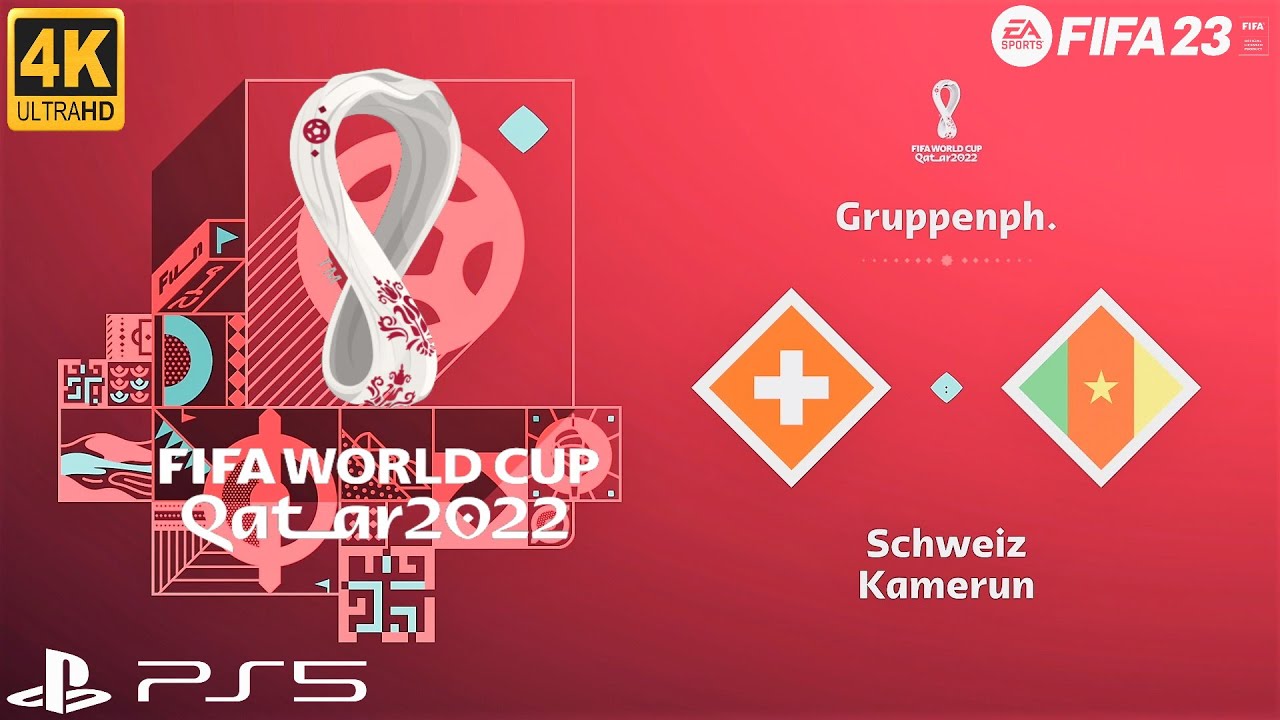 Schweiz - Kamerun WM 2022 ⚽️ I FIFA 23 WM Orakelspiel zur Fussball-WM 2022 I Deutsch I 4K I PS5