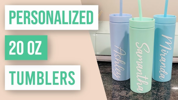 🥤 How to Wrap a Tumbler With Adhesive Vinyl For Beginners 