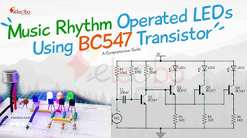 How to make a simple music rhythm led flashlight circuit using BC547 transistor and mic | Breadboard