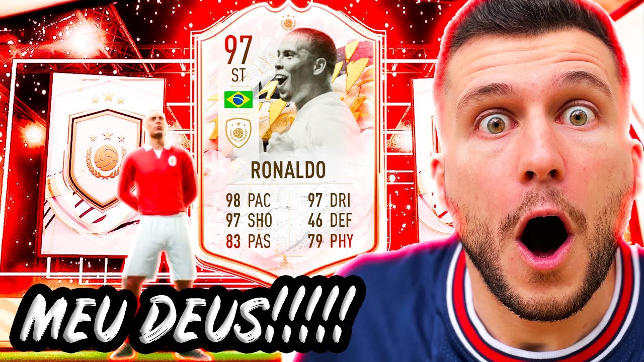 INACREDITÁVEL!!!!!! TIREI O RONALDO PRIME MOMENTS!!!! QUASE DESMAIEI AO VIVO! FIFA 22 - UT
