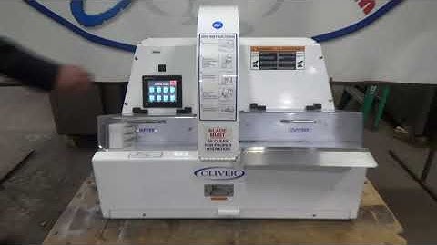 Oliver Variable Thickness Bread Slicer, Model: 2005, Running.