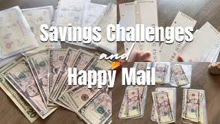 Savings Challenges & Happy Mail Unboxing 🤍