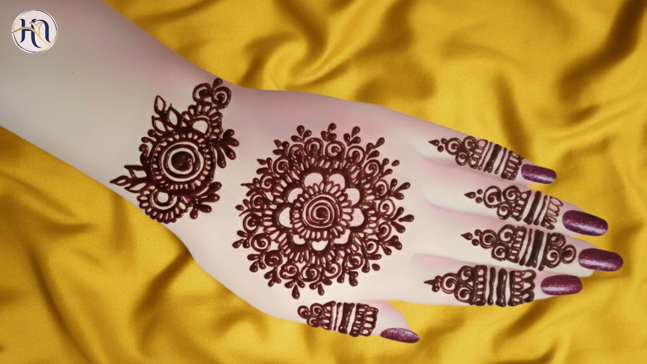 eid mehndi design || gol tiki mehndi design || henna new mehndi design