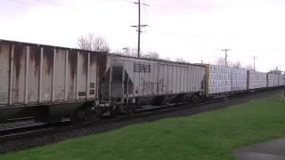 UP 4634 Leads A Mixed Freight FIHK @ Old Town Tacoma, WA w Canon HF11