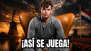 ¡ASÍ CASTIGA Carlsen con la HOLANDESA! 😱