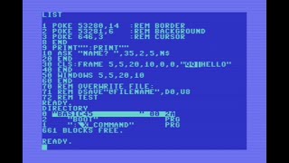 Rename C64 Disk File With BASIC 4.5