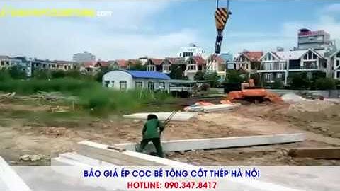 Quy trình thi công ép cọc bê tông bằng Robot tự Hành