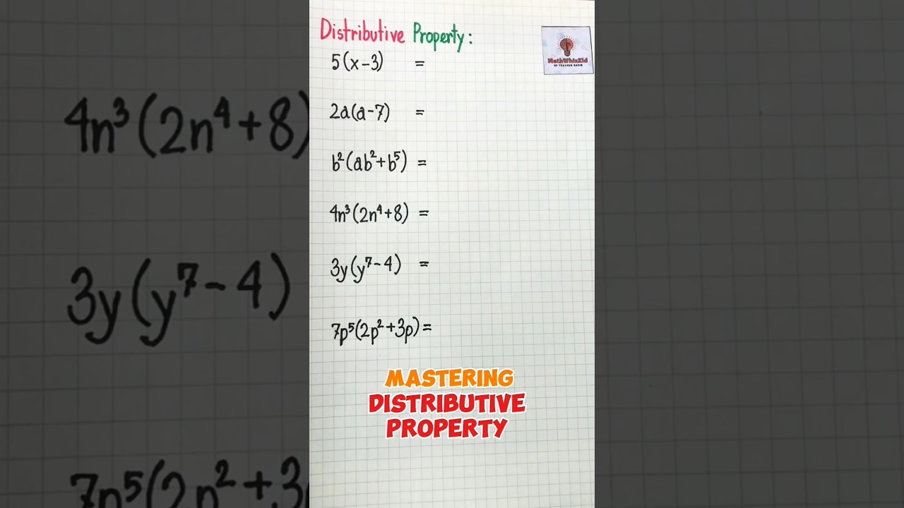 Mastering Distributive Property | #maths #mathhacks #mathwhizkid # ...