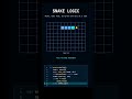 Snake game logic #snakegame #code #coding #python #dsa