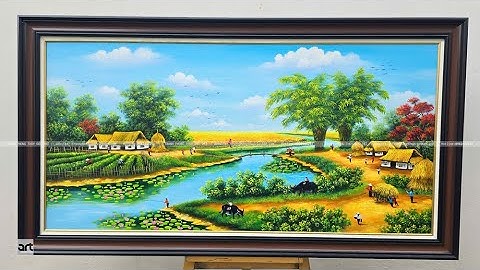 Tranh Phong Cảnh Làng Quê - TRANH PHONG THỦY