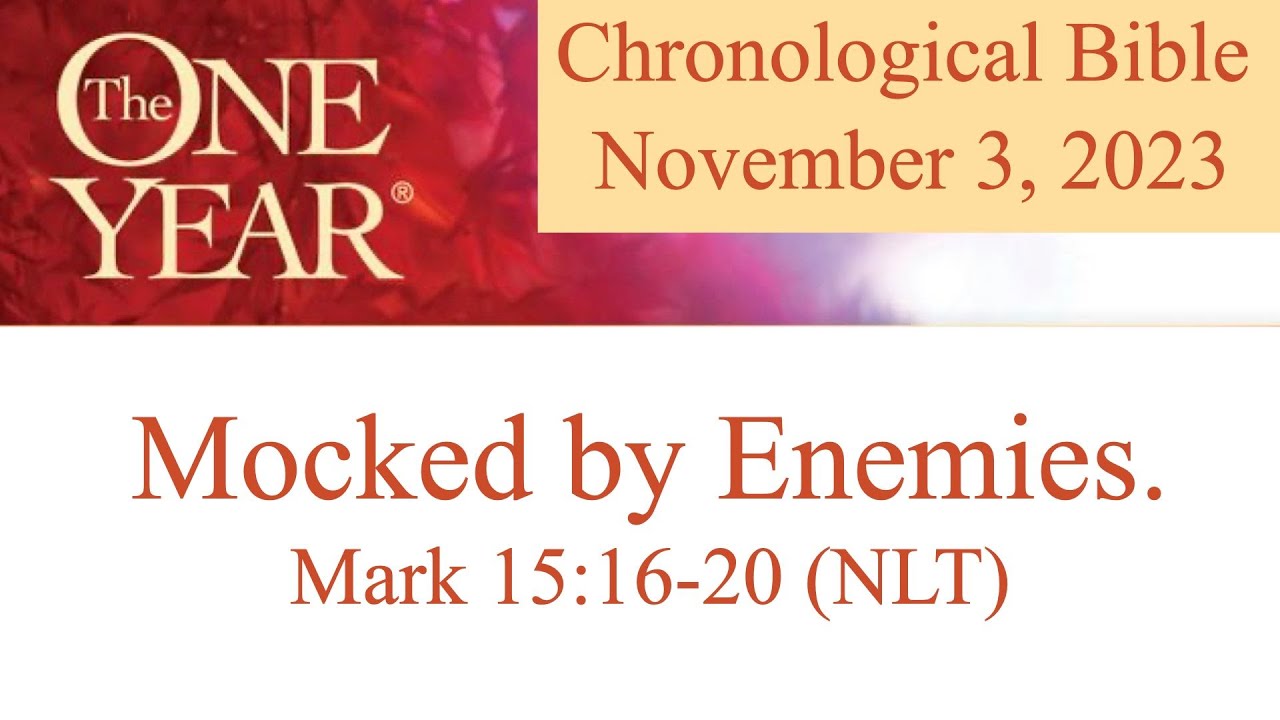 Mocked by Enemies. Mark 15:16-20 - YouTube