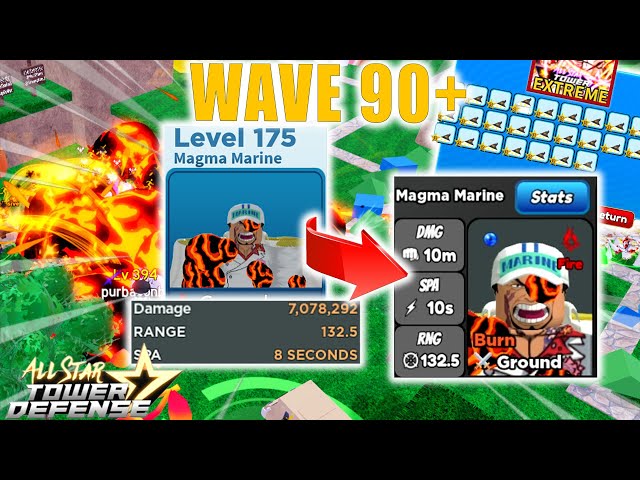 Magma Marine - Akainu (Timeskip), Roblox: All Star Tower Defense Wiki