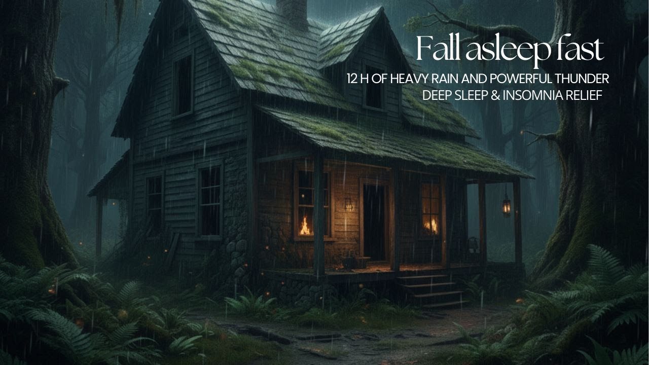 RELAXING SOUNDS FOR SLEEPING, STUDY AND FOCUS - FALL ASLEEP INSTANTLY WITH RAIN 