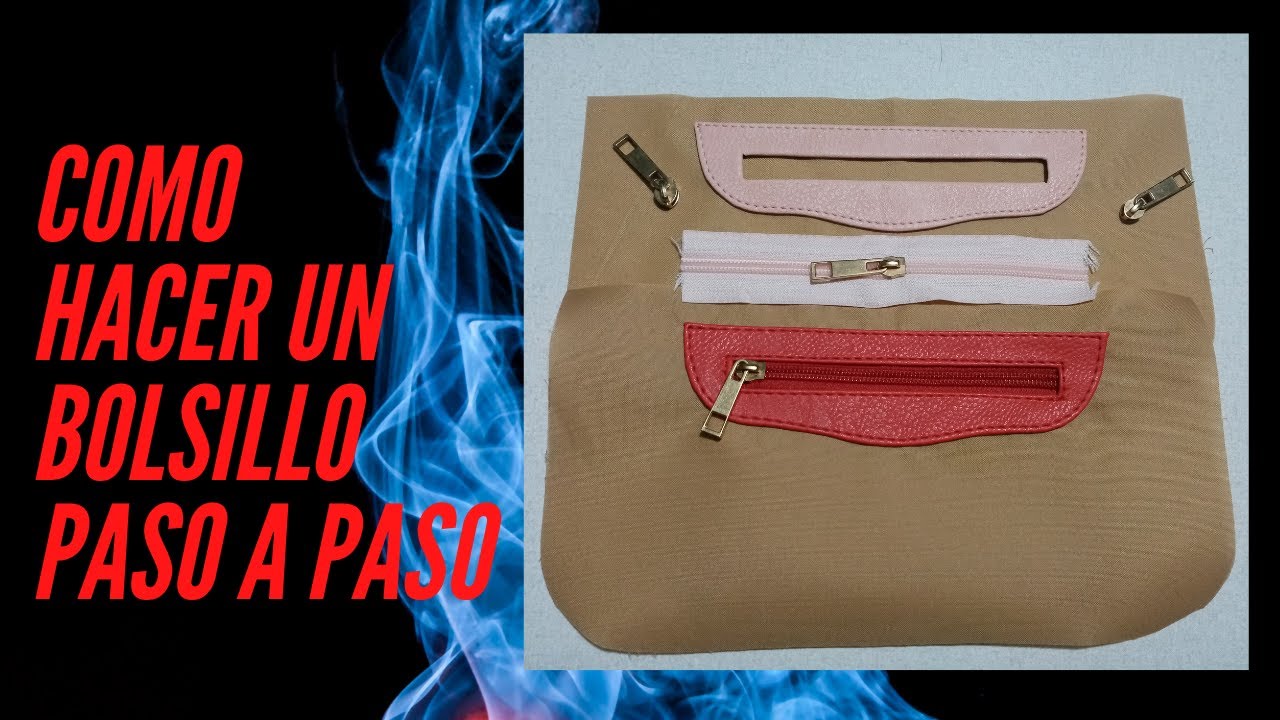 How to make an easy zipper pocket🎆🎇step-by-step purse pocket 🎉🎊tips for my bags👌