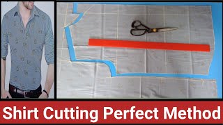 Shirt Cutting Perfect Method. / How to cut gents Shirt / शर्ट कटिंग कैसे करे।