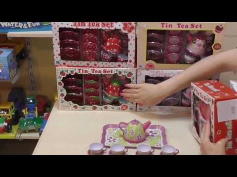 Детский чайный сервиз жестяной