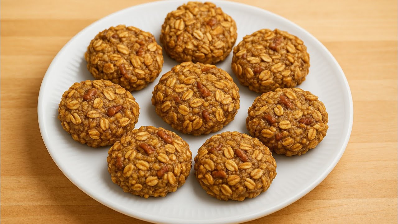 Soft-Bite Banana Oat Cookies