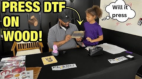 WILL DTF PRESS ON WOOD? | HOW TO PRESS DIRECT TO FILM HEAT TRANSFERS ON WOOD IN 2023 #howto