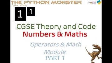 Monster Video 6: Operators, UNICODE equivalents, and The Math Module Part 1 (High Definition)