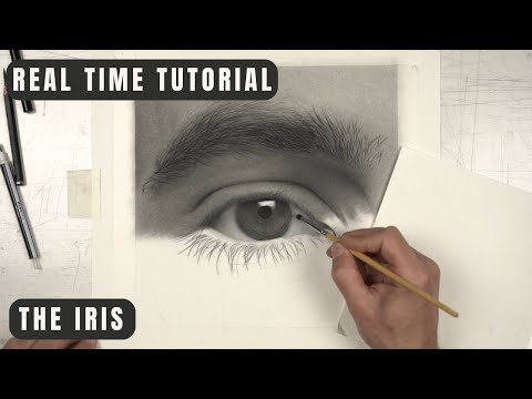 Drawing The Iris - Real Time Tutorial (With Voiceover)