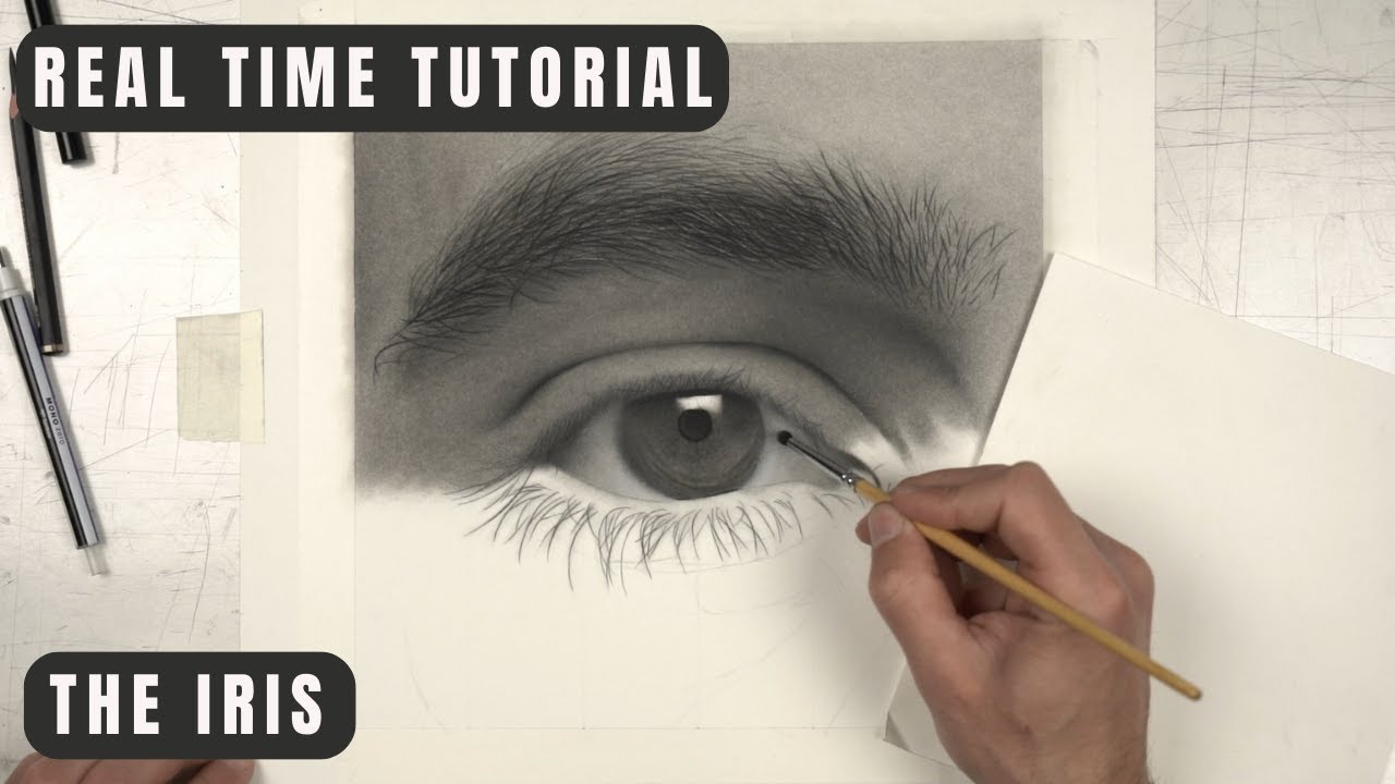 Drawing The Iris - Real Time Tutorial (With Voiceover)