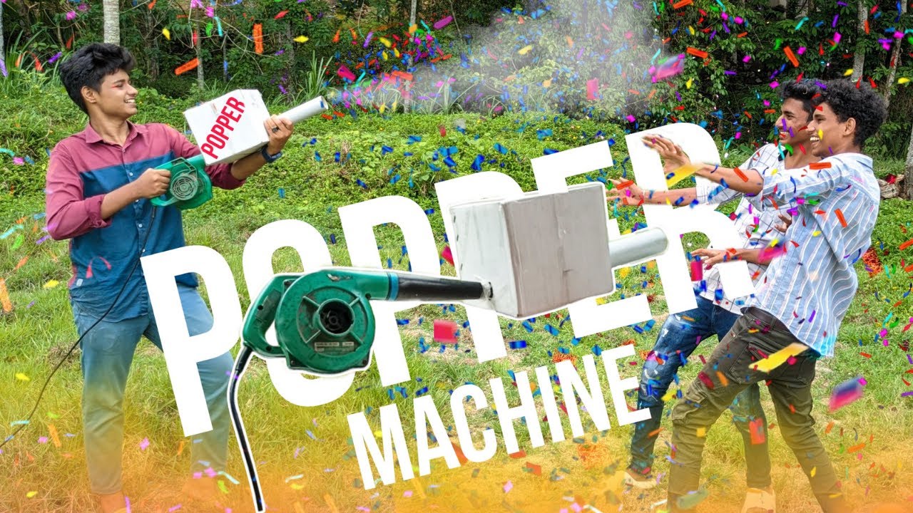 DIY rain popper machine ഉണ്ടാക്കിയപ്പോൾ ? - YouTube