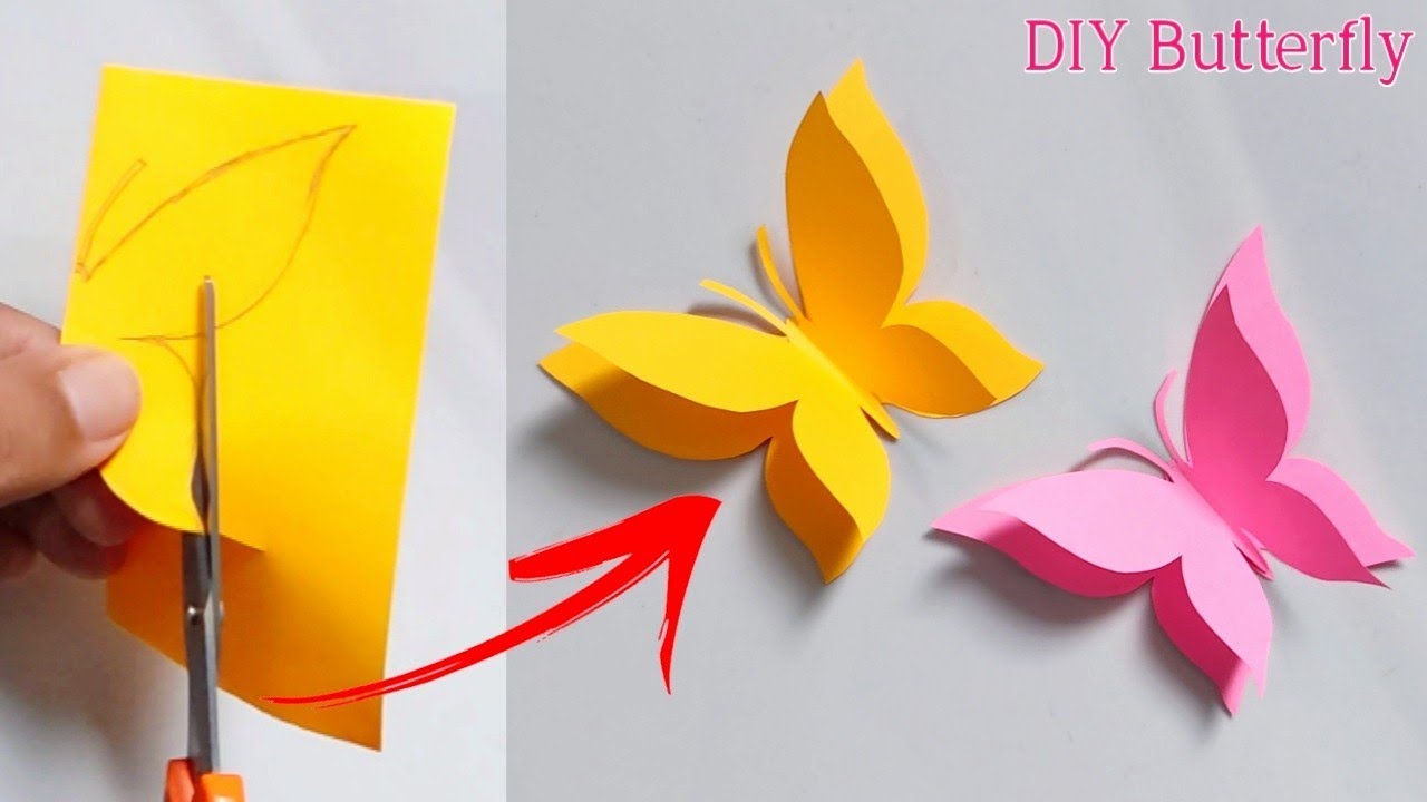 How to make paper butterfly very easy butterfly making with paper