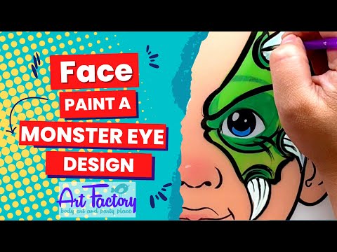 Art Shed Blog KIDS Blue Monster Face Paint Tutorial