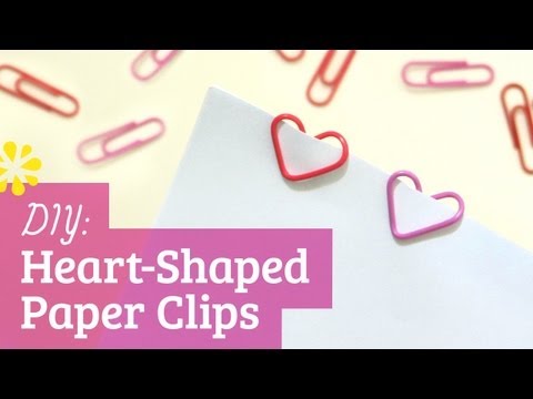 15-minute make: heart shaped paperclips