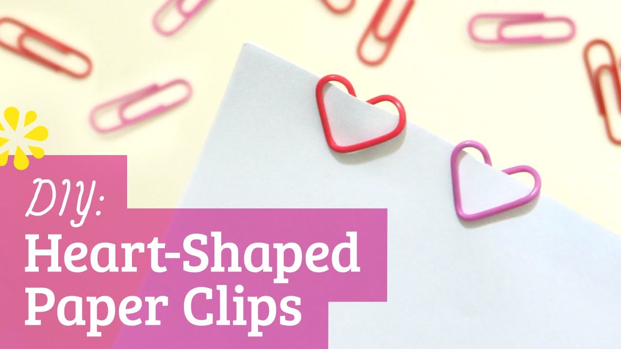 DIY Heart Paper Clips, Valentine's Day