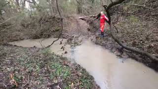 Uncle Chris - lap at the muddy farm