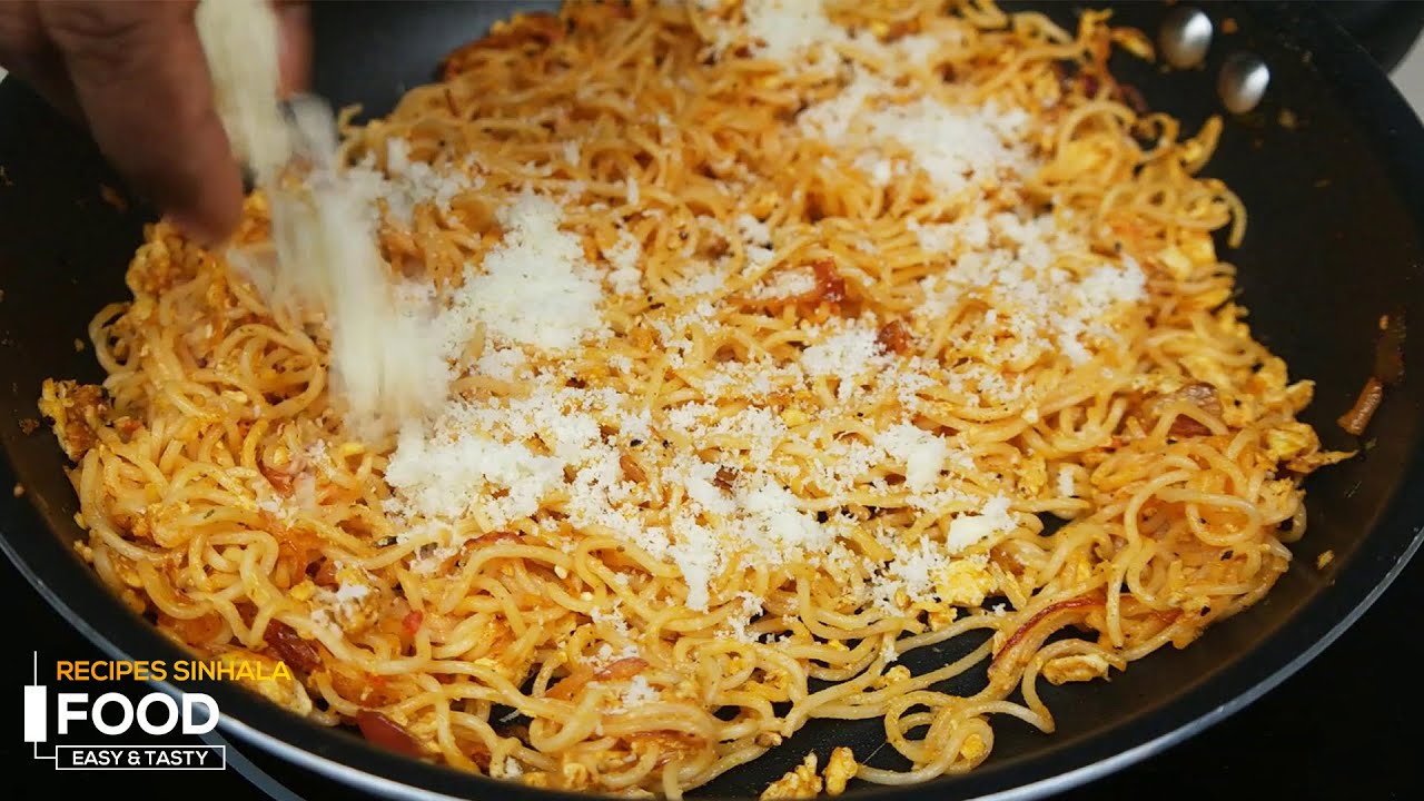 මේක නම් සුපිරි.. එලවලු නැතුව සුපිරි නූඩ්ල්ස් එකක් Maggi egg noodles